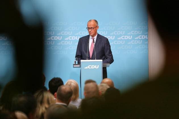 Berlin, Deutschland, 17.09.2026: Konrad-Adenauer-Haus: Wahlkampf-Schlussspurt der CDU: Bundeskanzler Friedrich Merz (CDU) Copyright: xdtsxNachrichtenagenturx dts_135229