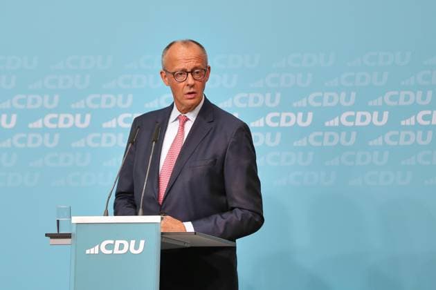 Berlin, Deutschland, 17.09.2026: Konrad-Adenauer-Haus: Wahlkampf-Schlussspurt der CDU: Bundeskanzler Friedrich Merz (CDU) Copyright: xdtsxNachrichtenagenturx dts_135237