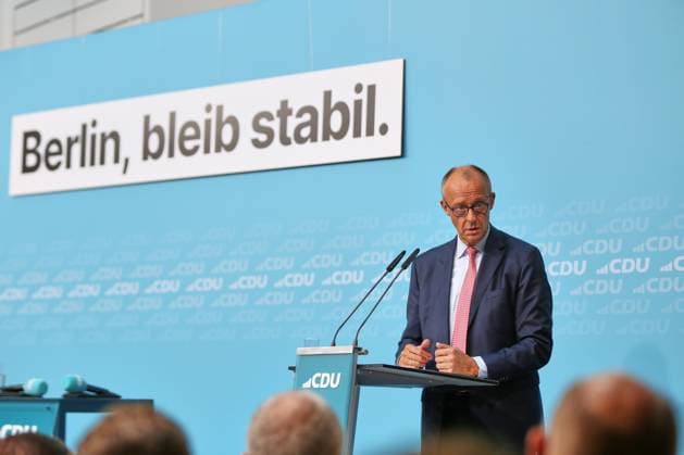 Berlin, Deutschland, 17.09.2026: Konrad-Adenauer-Haus: Wahlkampf-Schlussspurt der CDU: Bundeskanzler Friedrich Merz (CDU) Copyright: xdtsxNachrichtenagenturx dts_135241