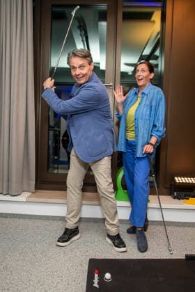 ABB UEFA- Ulrike Frank und Wolfgang Bahro zu Gast beim Promi Treff UFA Back in Berlin In den Raeumen der UFA GmbH Berlin, Berlin den 17.09.2026