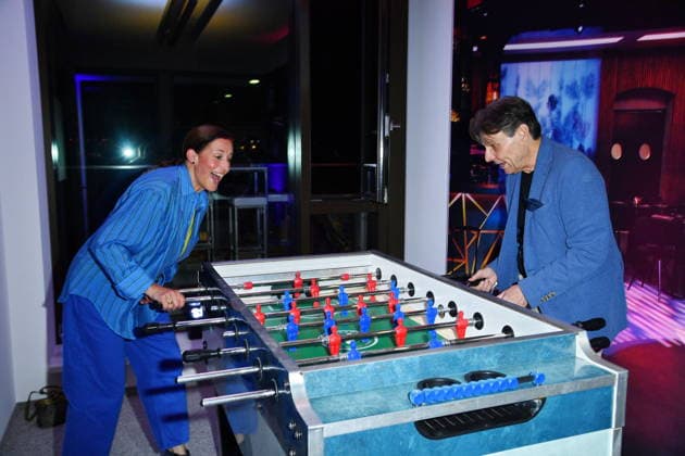 RECORD DATE NOT STATED UFA Back in Berlin Empfang- Berlin Wolfgang Bahro und Ulrike Frank beim Blue Carpet anlässlich des UFA Back in Berlin Empfang im BE.YOND OFFICE in Berlin am 17.09.2026 Copyright: xEventpressxBerndtx