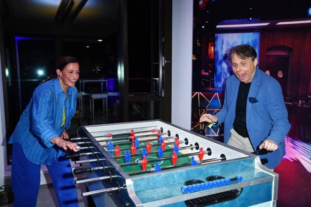 RECORD DATE NOT STATED UFA Back in Berlin Empfang- Berlin Wolfgang Bahro und Ulrike Frank beim Blue Carpet anlässlich des UFA Back in Berlin Empfang im BE.YOND OFFICE in Berlin am 17.09.2026 Copyright: xEventpressxBerndtx