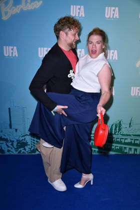Knud Riepen und Gisa Flake bei dem UFA Back Empfang im BE.YOND OFFICE in Berlin am 17.09.2026