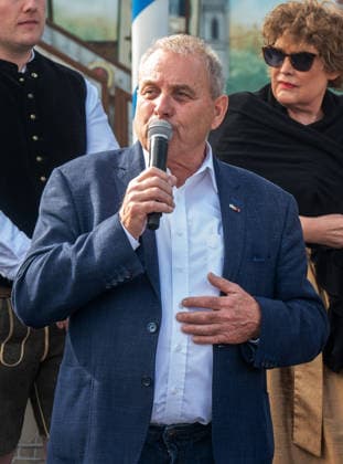 Muenchen, Wiesn, beim Presserundgang 2 Station , Albert Ritter, Praesident des Deutscher Schaustellerbund e. V.