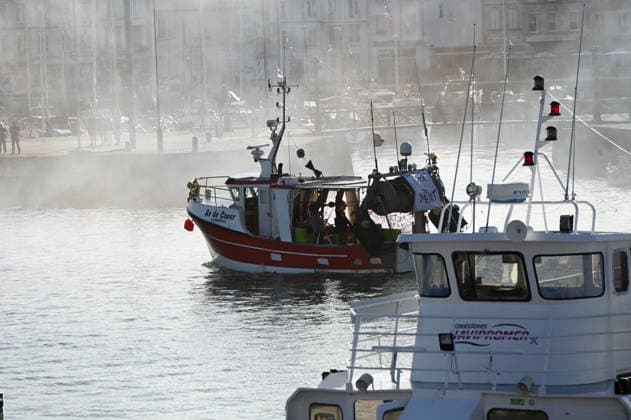 Angry fishermen rally in the port of La Rochelle A fleet of protesting fishermen is arriving at the port of La Rochelle today, September 18, 2026, to protest high fuel prices and difficult working conditions 459755 2026 09 18 France (no person in the photo)  Copyright: xBarbaraxNeymanx xStarfacex STAR_459755_001