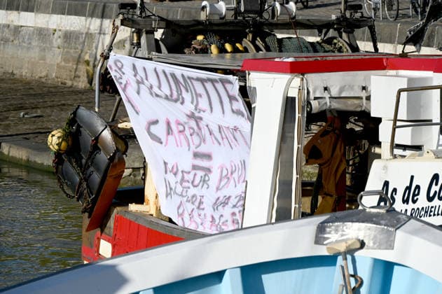 Angry fishermen rally in the port of La Rochelle A fleet of protesting fishermen is arriving at the port of La Rochelle today, September 18, 2026, to protest high fuel prices and difficult working conditions 459755 2026 09 18 France (no person in the photo)  Copyright: xBarbaraxNeymanx xStarfacex STAR_459755_009