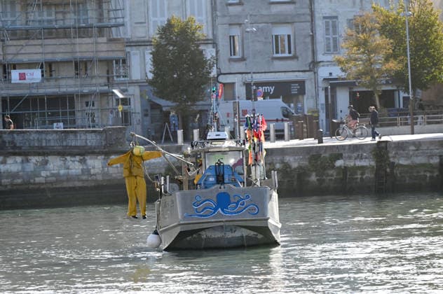 Angry fishermen rally in the port of La Rochelle A fleet of protesting fishermen is arriving at the port of La Rochelle today, September 18, 2026, to protest high fuel prices and difficult working conditions 459755 2026 09 18 France (no person in the photo)  Copyright: xBarbaraxNeymanx xStarfacex STAR_459755_011