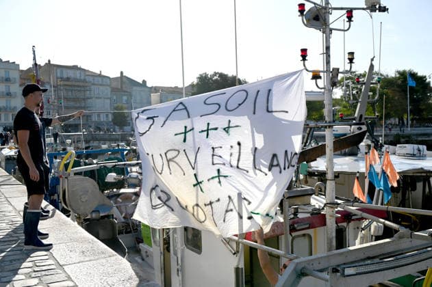 Angry fishermen rally in the port of La Rochelle A fleet of protesting fishermen is arriving at the port of La Rochelle today, September 18, 2026, to protest high fuel prices and difficult working conditions 459755 2026 09 18 France (no person in the photo)  Copyright: xBarbaraxNeymanx xStarfacex STAR_459755_016