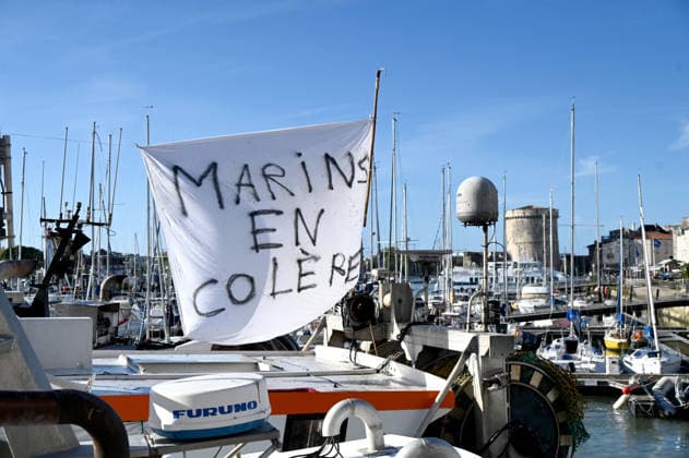 Angry fishermen rally in the port of La Rochelle A fleet of protesting fishermen is arriving at the port of La Rochelle today, September 18, 2026, to protest high fuel prices and difficult working conditions 459755 2026 09 18 France (no person in the photo)  Copyright: xBarbaraxNeymanx xStarfacex STAR_459755_019