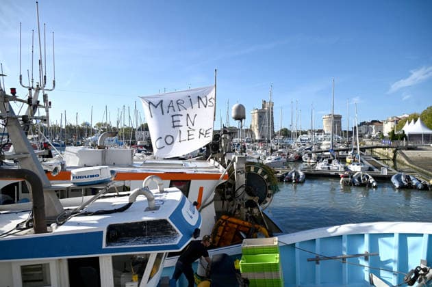 Angry fishermen rally in the port of La Rochelle A fleet of protesting fishermen is arriving at the port of La Rochelle today, September 18, 2026, to protest high fuel prices and difficult working conditions 459755 2026 09 18 France (no person in the photo)  Copyright: xBarbaraxNeymanx xStarfacex STAR_459755_020