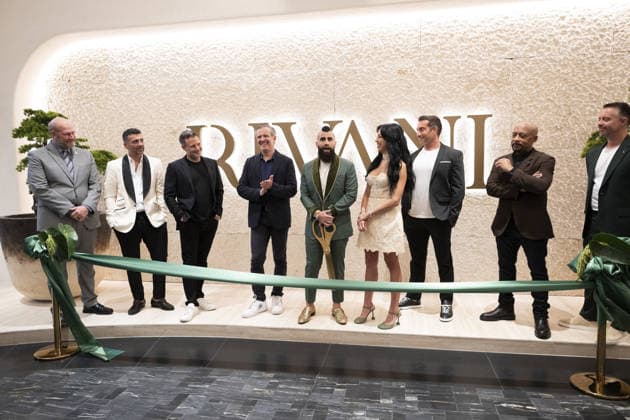 Celebrities attend the Rivani Grand Opening in Miami Featuring: Eric Carpenter, John Terzian, Brian Toll, Steven Meiner, Robert Rivani, Krystal Rivani, Joseph Magazine, Daymond John & Patrick Khoury Where: Miami, Florida, United States When: 17 Sep 2026 Credit: Seth Browarnik INSTARimages EDITORIAL USE ONLY. NOT FOR USE BY NEWSPAPERS BASED IN THE UK. Copyright: xx instar56031903