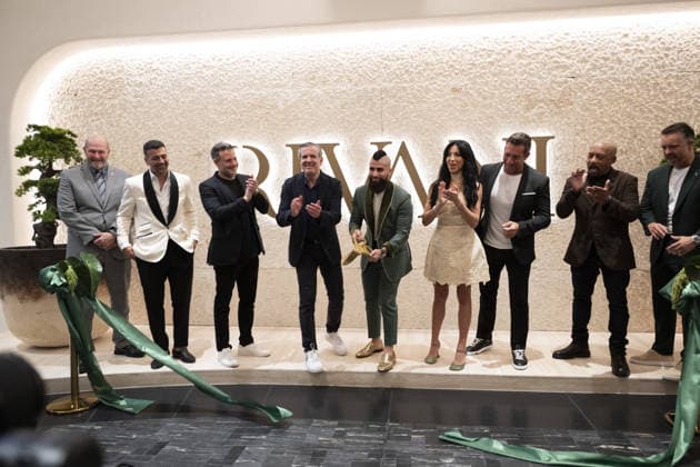 Celebrities attend the Rivani Grand Opening in Miami Featuring: Eric Carpenter, John Terzian, Brian Toll, Steven Meiner, Robert Rivani, Krystal Rivani, Joseph Magazine, Daymond John & Patrick Khoury Where: Miami, Florida, United States When: 17 Sep 2026 Credit: Seth Browarnik INSTARimages EDITORIAL USE ONLY. NOT FOR USE BY NEWSPAPERS BASED IN THE UK. Copyright: xx instar56031842