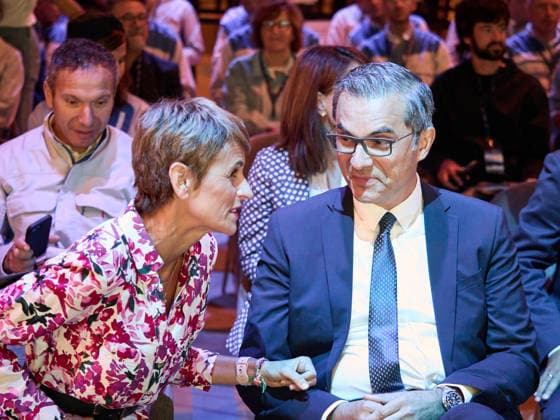 Volkswagen Navarra Announces the Start of Production for the Volkswagen ID. Cross Volkswagen Navarra President Michael Hobusch and Navarre President María Chivite during the presentation of the new model at the Volkswagen Navarra facility on September 18, 2026, in Pamplona, Navarra, Spain. The Volkswagen Navarra plant, located in the Landaben Industrial Park in Pamplona, begins mass production today of its new all-electric SUV, the Volkswagen ID Cross, marking a key milestone in the brand’s electrification. SEPTEMBER 18, 2026 Pamplona, Navarra Pamplona, Navarra, Spain  Copyright: xEduardoxParrax 7783384