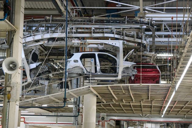 Volkswagen Navarra Announces the Start of Production of the Volkswagen ID. Cross The assembly line for a Volkswagen ID. Cross at the Volkswagen Navarra facility on September 18, 2026, in Pamplona, Navarra, Spain. The Volkswagen Navarra plant, located in the Landaben Industrial Park in Pamplona, begins mass production today of its new all-electric SUV, the Volkswagen ID Cross, marking a key milestone in the brand’s electrification. SEPTEMBER 18, 2026 Pamplona, Navarra Pamplona, Navarra, Spain Copyright: xEduardoxParrax 7783340