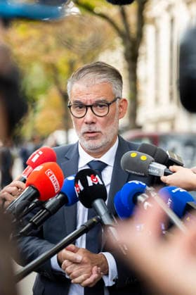 Olivier Faure Leaves Elysee Palace After Meeting With French President - Paris Olivier Faure after a meeting with French President at the Elysee Palace in Paris on September 18, 2026. Photo by Eliot Blondet ABACAPRESS.COM Paris France France  Copyright: xBlondetxEliot ABACAx