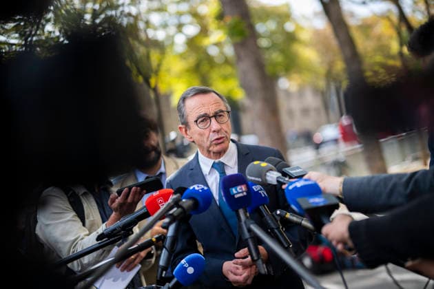 Bruno Retailleau Leaves Elysee Palace After Meeting With French President - Paris Bruno Retailleau after a meeting with French President at the Elysee Palace in Paris on September 18, 2026. Photo by Eliot Blondet ABACAPRESS.COM Paris France France  Copyright: xBlondetxEliot ABACAx