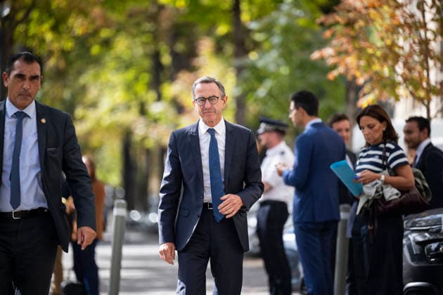Bruno Retailleau Leaves Elysee Palace After Meeting With French President - Paris Bruno Retailleau after a meeting with French President at the Elysee Palace in Paris on September 18, 2026. Photo by Eliot Blondet ABACAPRESS.COM Paris France France  Copyright: xBlondetxEliot ABACAx