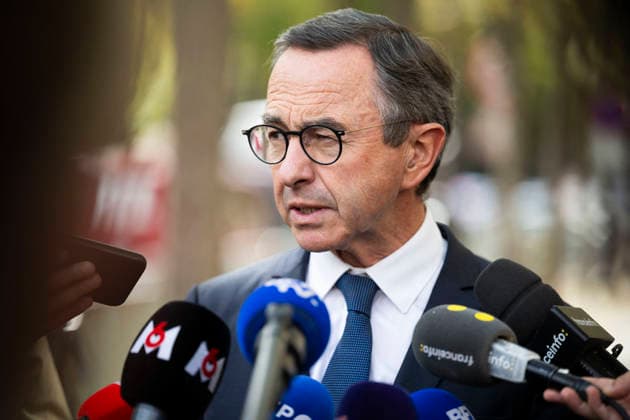Bruno Retailleau Leaves Elysee Palace After Meeting With French President - Paris Bruno Retailleau after a meeting with French President at the Elysee Palace in Paris on September 18, 2026. Photo by Eliot Blondet ABACAPRESS.COM Paris France France  Copyright: xBlondetxEliot ABACAx