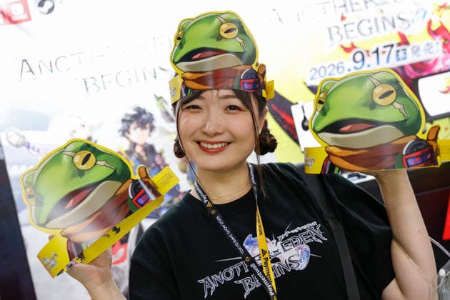 September 18, 2026, Chiba, Japan: A booth assistant poses for a photo during the Tokyo Game Show (TGS) 2026 in Makuhari Messe. This year marks 30 years since the show began. A total of 1,138 companies and organizations from 53 countries participated in the largest exhibition in TGS history. The event runs through September 21. Chiba Japan  - ZUMAm191 20260918_aap_m191_065 Copyright: xRodrigoxReyesxMarinx