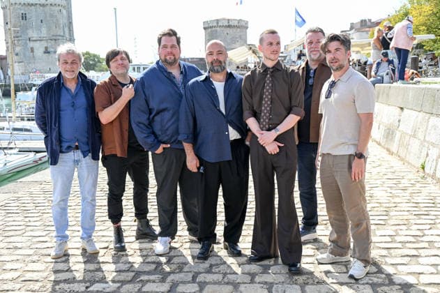 La Rochelle TV Fiction Festival 2026 Photocall September 18, 8th La Rochelle TV Fiction Festival 28th edition of the La Rochelle TV Fiction Festival Photocall for Angle morts Guillaume Cyr, Pier Luc Funk, Mani Soleymanlou 459756 September 18, 2026 France  Copyright: xBarbaraxNeymanx xStarfacex STAR_459756_138