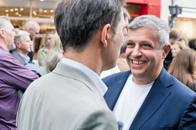 Berlin,18.09.2026, Wahlkampfabschluss der Berliner SPD mit Steffen Krach zur bevorstehenden Wahl zum Abgeordnetenhaus am 20.09.2026 am Stuttgarter Platz Wilmersdorfer Straße,Raed Saleh