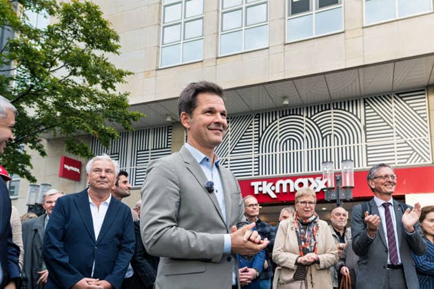 Berlin,18.09.2026, Wahlkampfabschluss der Berliner SPD mit Steffen Krach zur bevorstehenden Wahl zum Abgeordnetenhaus am 20.09.2026 am Stuttgarter Platz Wilmersdorfer Straße