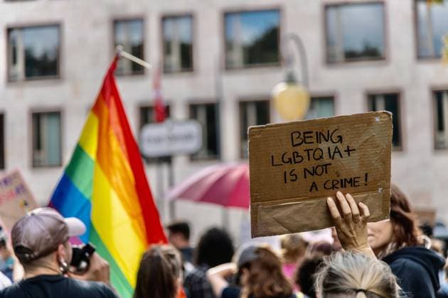 September 18, 2026, Berlin, Germany: BERLIN, GERMANY, SEPTEMBER 18, 2026: LGBTQ+ activists and supporters demonstrate outside the Turkish Embassy in Berlin in solidarity with LGBTQ+ communities in Turkey following a series of raids and arrests targeting activists and organizations. Demonstrators called for the release of those detained and condemned the Turkish authoritiesÃ¢â‚¬â ¢ recent actions against LGBTQ+ groups. Turkish authorities have carried out coordinated raids across multiple provinces as part of investigations involving LGBTQ+ organizations and activists. Berlin Germany  - ZUMAq101 20260918_zna_q101_060 Copyright: xAndro SxTrujillox