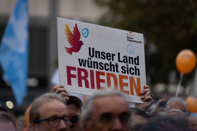 Wahlkampfabschluss, Alexanderplatz, BSW Berlin, Wahlkampfabschluss, Alexanderplatz, BSW, Bündnis Sahra Wagenknecht, Kundgebung Berlin Berlin GER