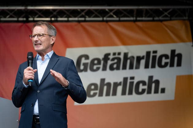 Wahlkampfabschluss, Alexanderplatz, BSW Berlin, Wahlkampfabschluss, Alexanderplatz, BSW, Bündnis Sahra Wagenknecht, Kundgebung, Alexander King Berlin Berlin GER