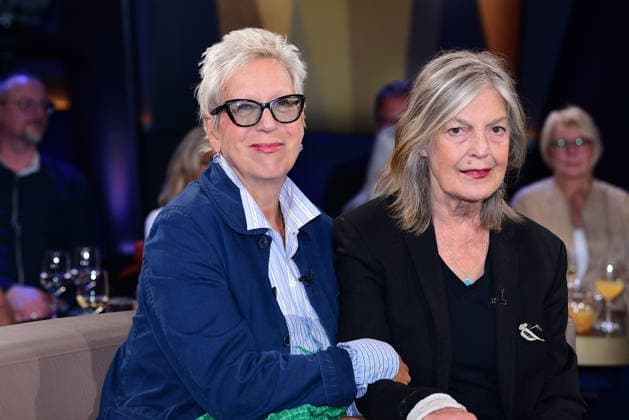 Doris Doerrie and Angela Winkler during the NDR Talk Show on September 18, 2026 at NDR Studio Lokstedt in Hamburg, Germany NDR Talk Show in Hamburg, Germany