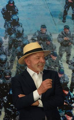Brazilian President Luiz Inacio Lula da Silva announces security investments in Rio de Janeiro RIO DE JANEIRO, BRAZIL - SEPTEMBER 18: Brazil s President and reelection candidate Luiz Inacio Lula da Silva speaks during a ceremony announcing investments in security at the headquarters of the Federal Highway Police in Rio de Janeiro, Brazil, on September 18, 2026. Fabio Teixeira Anadolu Rio de Janeiro Brazil. Editorial use only. Please get in touch for any other usage.  Copyright: x2026xAnadoluxFabioxTeixeirax