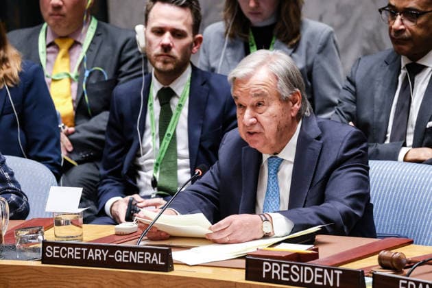 September 18, 2026, New York, New York, United States: United Nations Secretary-General ANTONIO GUTERRES addresses the Security Council during a meeting on United Nations peacekeeping operations at UN Headquarters. Guterres stressed the continuing importance of peacekeeping while underscoring the need for stronger political support, adequate resources and greater collective commitment from Member States as missions confront increasingly complex conflicts and demands. New York United States  - ZUMAo116 20260918_znp_o116_045 Copyright: xBiancaxOterox