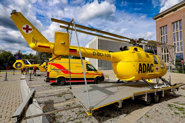 AirMed World Congress 2026 AirMed World Congress 2026: Erste Generation Rettungshubschrauber vom Typ Bo-105. München Bergson Kunstkraftwerk Bayern Germany