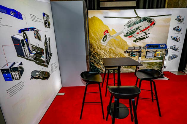 AirMed World Congress 2026 AirMed World Congress 2026: Ausstellungsstand der Firma Bucher, Schweiz, mit Hubschrauberausstattung München Bergson Kunstkraftwerk Bayern Germany