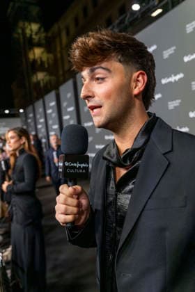 September 18, 2026, Madrid, Madrid, Spain: JUANJO BONA speaks to the press during the closing party for MBFW Madrid at the Reina SofoÂ­a Museum on September 18, 2026, in Madrid, Spain. Madrid Spain  - ZUMAc312 20260918_zsp_c312_130 Copyright: xOscarxManuelxSanchezx