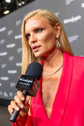 September 18, 2026, Madrid, Madrid, Spain: ESTHER CANADAS speaks to the press during the closing party for MBFW Madrid at the Reina SofoÂ­a Museum on September 18, 2026, in Madrid, Spain. Madrid Spain  - ZUMAc312 20260918_zsp_c312_235 Copyright: xOscarxManuelxSanchezx