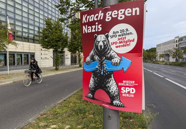 Ahead of Berlin House of Representatives election BERLIN, GERMANY - SEPTEMBER 19: Election campaign posters featuring political parties and candidates are displayed on streets across the city ahead of the Berlin House of Representatives election to be held in Berlin, Germany, on September 19, 2026. Halil Sagirkaya Anadolu Berlin Germany. Editorial use only. Please get in touch for any other usage.  Copyright: x2026xAnadoluxHalilxSagirkayax
