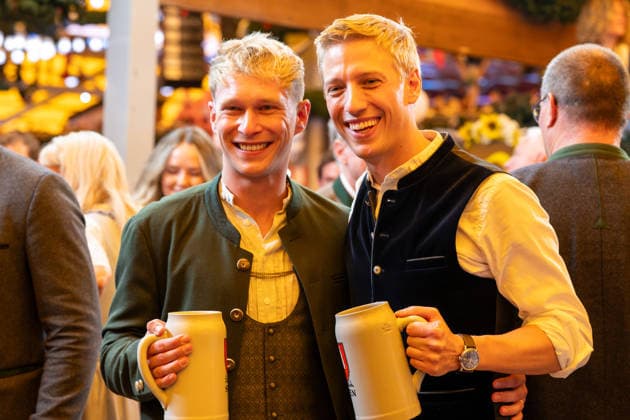 Sebastian Mueller, Dominik Krause, Muenchner Oberbuergermeister, Oktoberfest Eroeffnung 2026 in Muenchen, 19.09.2026 Muenchen Bayern Deutschland