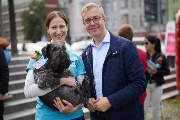 Wahlkampfabschluss der CDU mit Stefan Evers ** NUR FÜR REDAKTIONELLE ZWECKE ** EDITORIAL USE ONLY **<p>Stefan Evers (CDU), Spitzenkandidat und Finanzsenator, beim Wahlkampfabschluss seiner Partei in Tempelhof. Morgen wird ein neues Abgeordnetenhaus gewählt. Deutschland Berlin Berlin Copyright: JörgxCarstensen