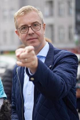 Wahlkampfabschluss der CDU mit Stefan Evers ** NUR FÜR REDAKTIONELLE ZWECKE ** EDITORIAL USE ONLY **<p>Stefan Evers (CDU), Spitzenkandidat und Finanzsenator, beim Wahlkampfabschluss seiner Partei in Tempelhof. Morgen wird ein neues Abgeordnetenhaus gewählt. Deutschland Berlin Berlin Copyright: JörgxCarstensen