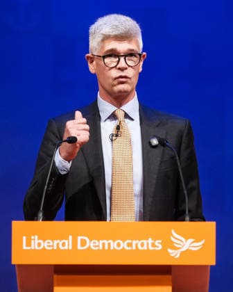 Liberal Democrat Autumn Conference 2026 on Saturday 19 September 2026 Al Pinkerton, Europe Spokeperson addresses the Liberal Democrat Autumn Conference 2026 on Saturday 19 September 2026 at Brighton Centre, Brighton. ., Credit:Julie Edwards Avalon  Copyright: xJuliexEdwardsx xAvalonx 1136341589