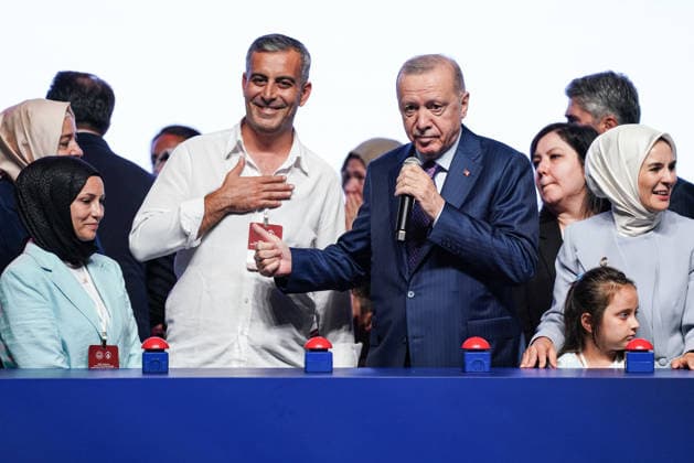 Turkish President Recep Tayyip Erdogan ANKARA, TURKIYE - SEPTEMBER 19: Turkish President Recep Tayyip Erdogan attends the Appointment Ceremony for Martyrs Relatives and Veterans in Ankara, Turkiye, on September 19, 2026. Cemal Yurttas Anadolu Istanbul Turkey. Editorial use only. Please get in touch for any other usage.  Copyright: x2026xAnadoluxCemalxYurttasx