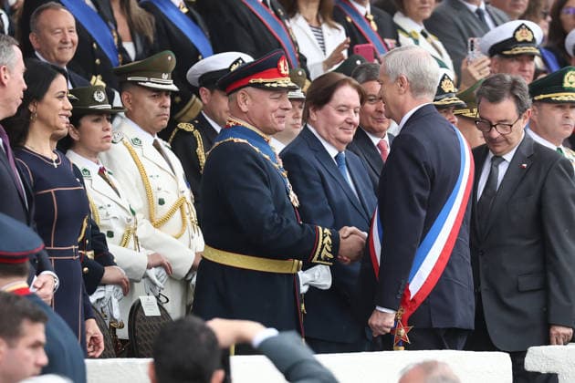 Santiago, September 19, 2026 The President of the Republic, Jose Antonio Kast, alongside the Minister of National Defense, Fernando Barros, presides over the 2026 Grand Military Parade in honor of the Glories of the Chilean Army. Dragomir Yankovic Aton Chile, Santiago, Chile. Aton 1192063  Copyright: DRAGOMIRxYANKOVIC ATONxCHILE