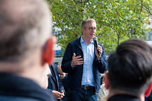 Berlin,19.09.2026, Wahlkampfabschluss der Berliner CDU mit Stefan Evers zur bevorstehenden Wahl zum Abgeordnetenhaus am 20.09.2026 am Hermann-Ehlers-Platz