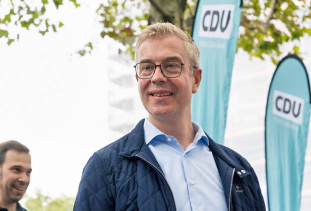 Berlin,19.09.2026, Wahlkampfabschluss der Berliner CDU mit Stefan Evers zur bevorstehenden Wahl zum Abgeordnetenhaus am 20.09.2026 am Hermann-Ehlers-Platz