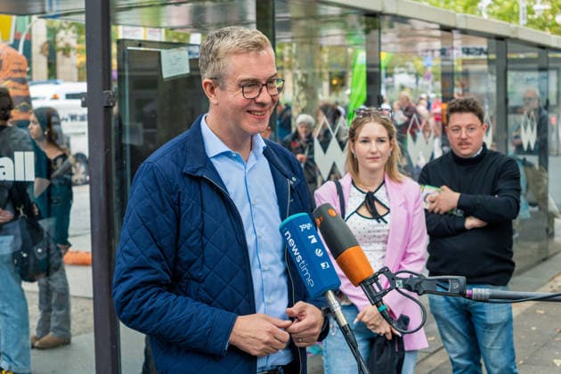 Berlin,19.09.2026, Wahlkampfabschluss der Berliner CDU mit Stefan Evers zur bevorstehenden Wahl zum Abgeordnetenhaus am 20.09.2026 am Hermann-Ehlers-Platz