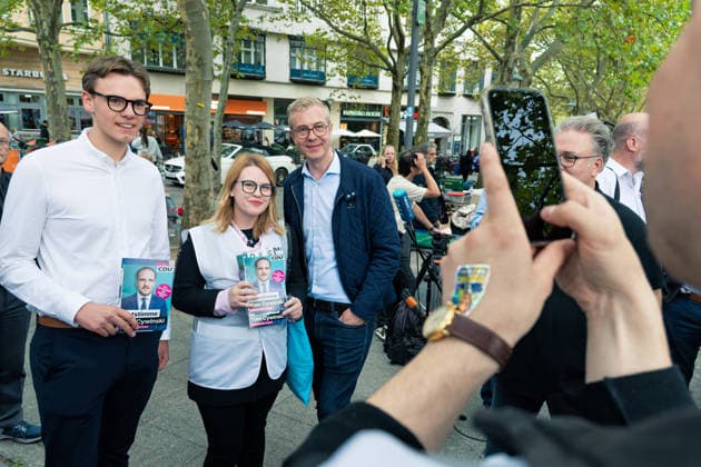 Berlin,19.09.2026, Wahlkampfabschluss der Berliner CDU mit Stefan Evers zur bevorstehenden Wahl zum Abgeordnetenhaus am 20.09.2026 am Hermann-Ehlers-Platz