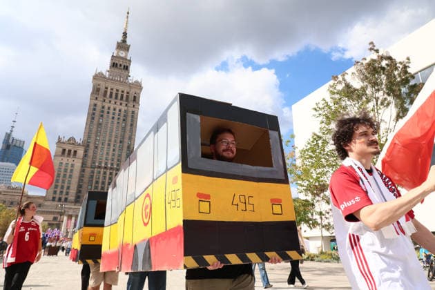 TRAM-EM 2026 European Tram Driver Championships in Warsaw Photo. Dawid Wolski East News, The 12th European Tram Driver Championship in front of the Palace of Culture and Science on Marsza?kowska Street, on 19 September 2026. The competition will feature 26 teams from European cities and an Australian team from Melbourne. Each city was represented by two-person teams, consisting of a female and a male train operator. They competed in events that required precision and attention to detail?qualities essential for the day-to-day work of a train operator. EN_01684519_0028 