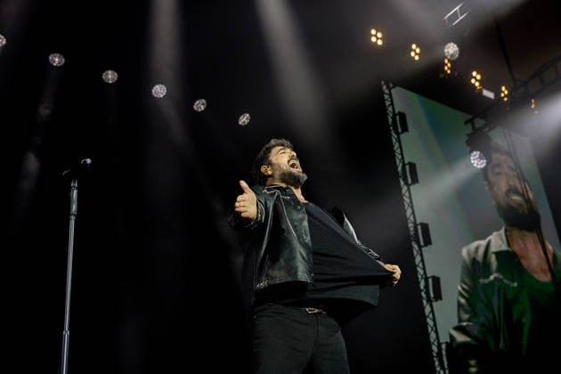 Antonio Orozco Concert at the Movistar Arena Singer Antonio Orozco during a performance at the Movistar Arena on September 19, 2026, in Madrid, Spain. Orozco is presenting this concert as part of The Tour of a Lifetime, a tour that combines his greatest hits with new songs from his latest album, ‘De tiempo y oro’ SEPTEMBER 19, 2026 OROZCO CONCERT MUSIC MUSICIAN TOUR Madrid Madrid, Spain  Copyright: xRicardoxRubiox 7787001