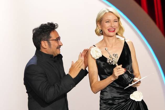 Naomi Watts Receives the 2026 Donostia Award at the 74th San Sebastián Film Festival Director Juan Antonio Bayona presents actress Naomi Watts with the San Sebastián Film Festival’s Donostia Award on September 19, 2026, in San Sebastián, Guipúzcoa, Basque Country, Spain. Watts accepts the award in recognition of her professional career. SEPTEMBER 19, 2026 ACTRESS DONOSTIA AWARD SANSE FILM FESTIVAL CINEMA ZINEMALDIA BASQUE COUNTRY CULTURE San Sebastián, Guipúzcoa, Basque Country, Spain San Sebastián, Guipúzcoa, Basque Country, Spain  Copyright: xUnanuex 7787330